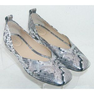 Franco Sarto Ailee multicolor snake print square toe slip on flats 7.5M